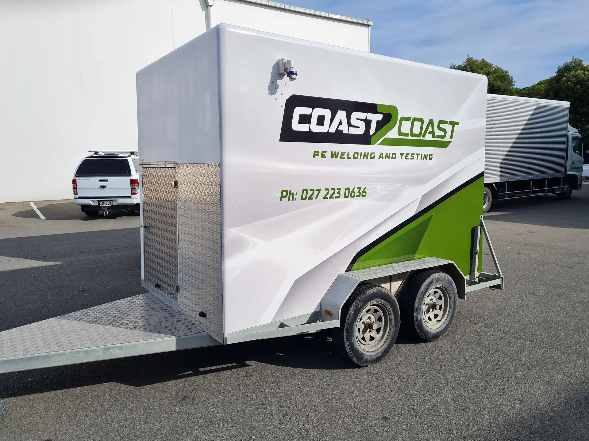 Full coverage trailer wrap for Coast to Coast.