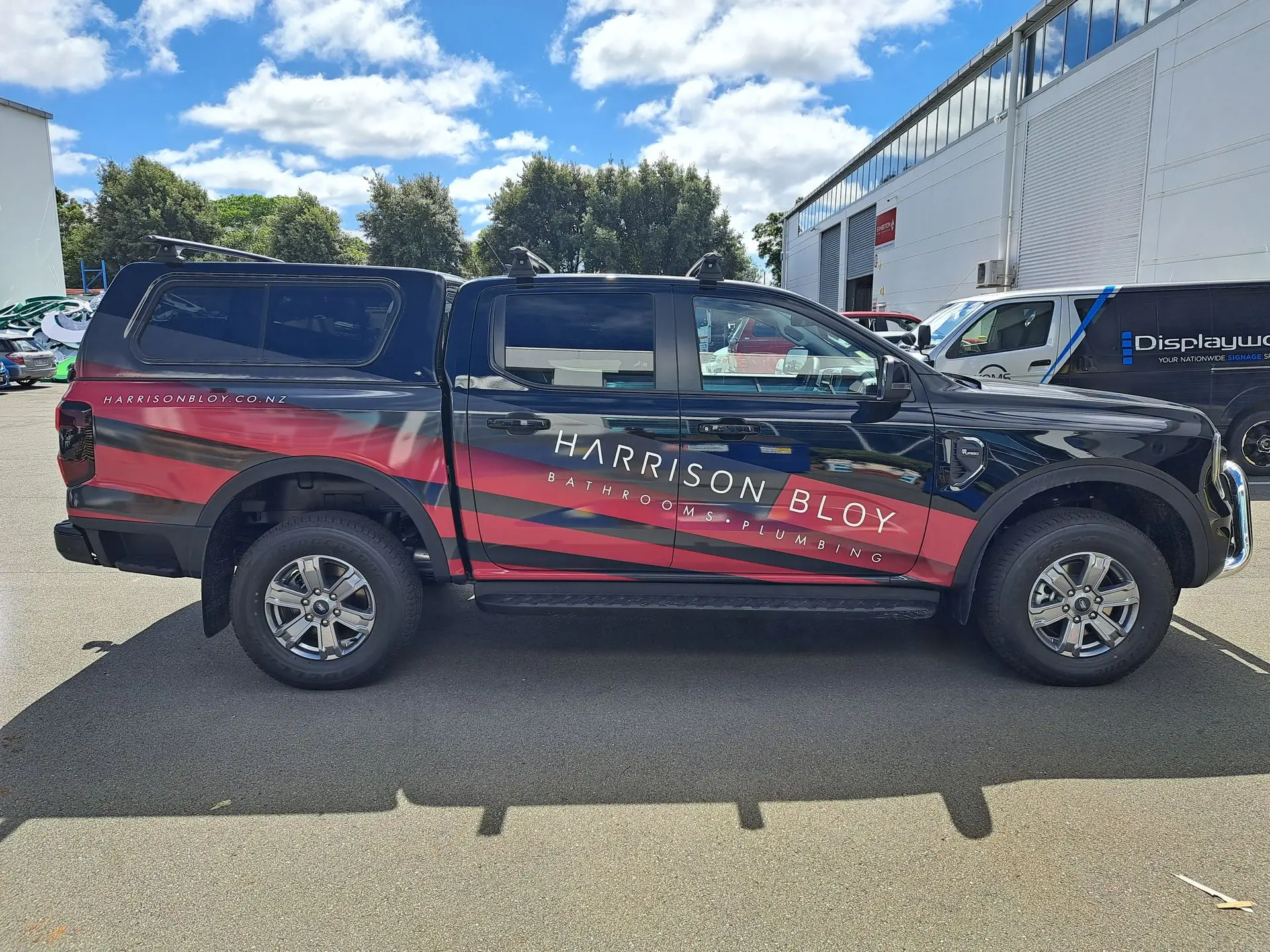 Full coverage ute branding for Harrison Bloy utes.