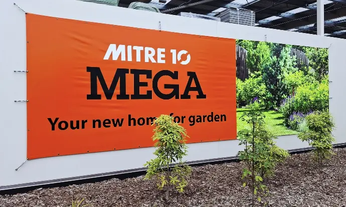 Our vinyl branded banners are suitable for indoor and outdoor use, are portable and have eyelets for attachment to surfaces. 